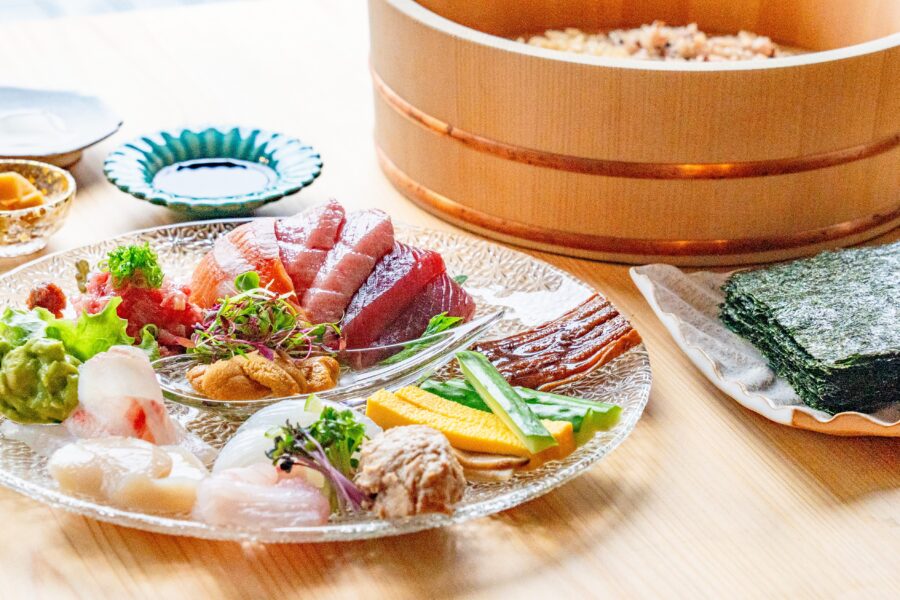 <ruby>瑞穂<rp>(</rp><rt>みずほ</rt><rp>)</rp> </ruby> の手巻き寿司コース
