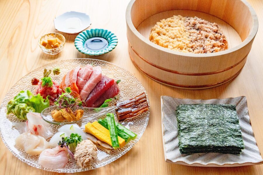 食べ心地が軽い！新しくなった、ゆにわの手巻き寿司ディナーをご紹介